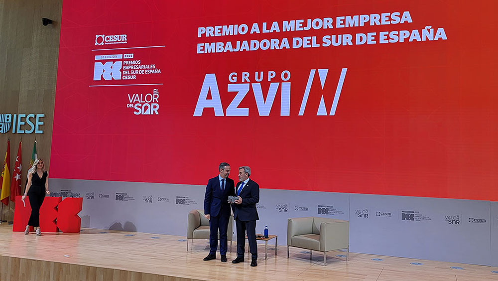 Grupo Azvi recibe el Premio PEC a la Mejor Empresa Embajadora del sur de España